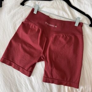YoungLA Women's red Bike Shorts